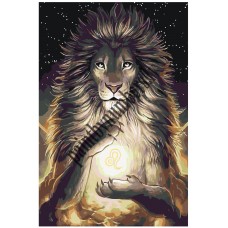 Картина по номерам KTMK-lionsign02
